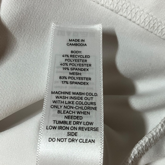 JOE FRESH ACTIVE White Full Zip Lightweight Jacket Side Zip Pockets US Sz 2X - Picture 7 of 8